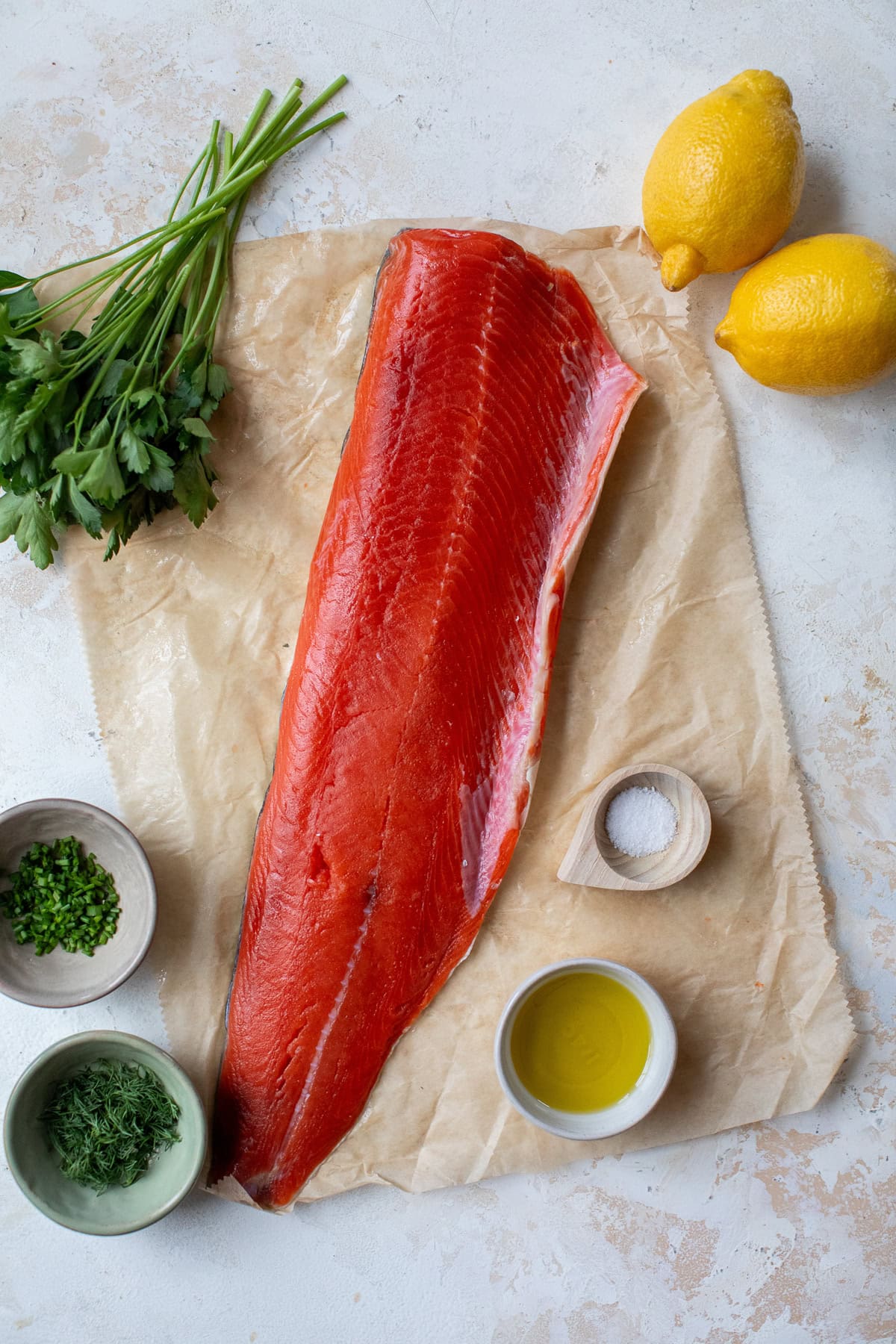 Whole Baked Salmon ingredients