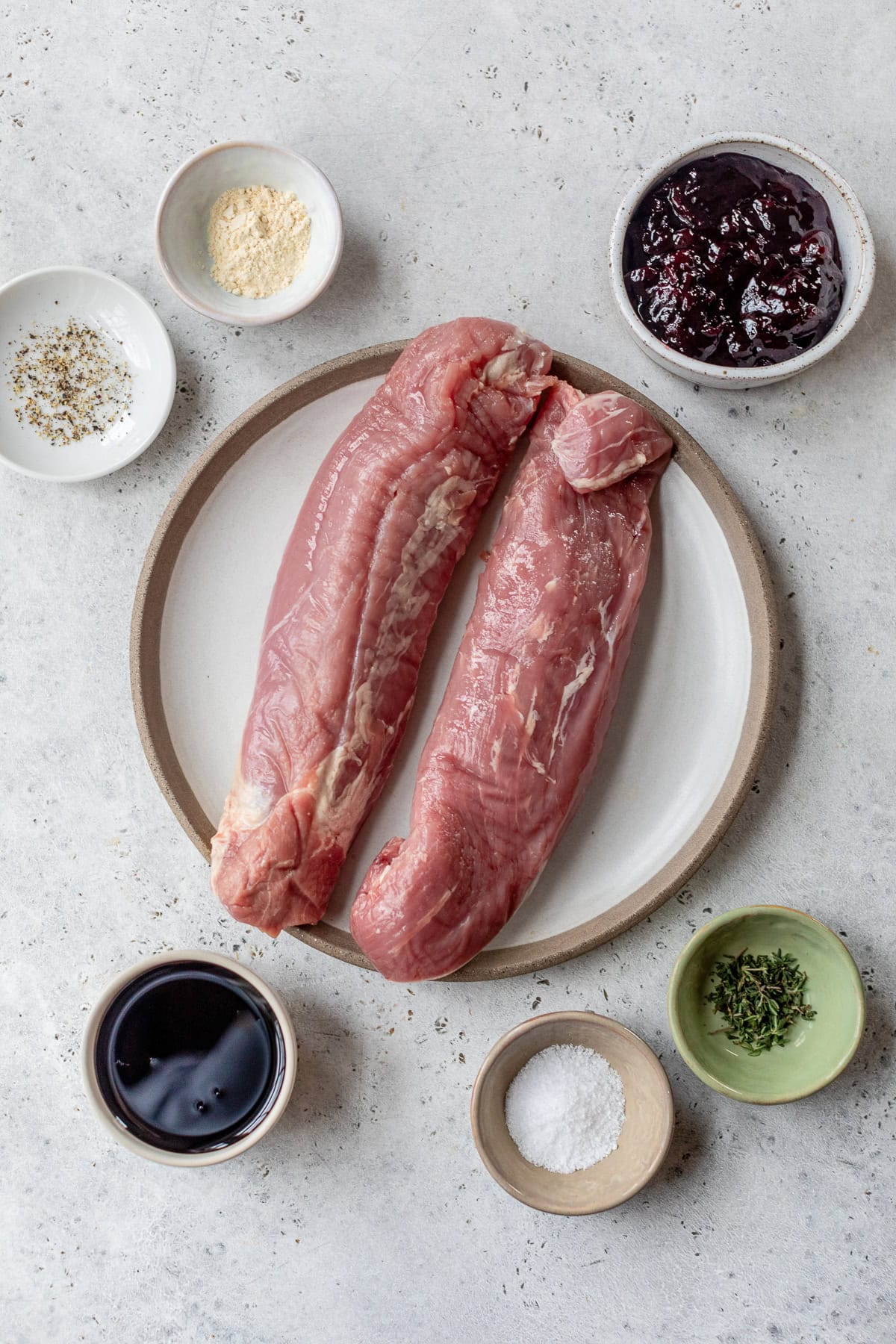 Pork Tenderloin, balsamic vinegar and cherry preserves