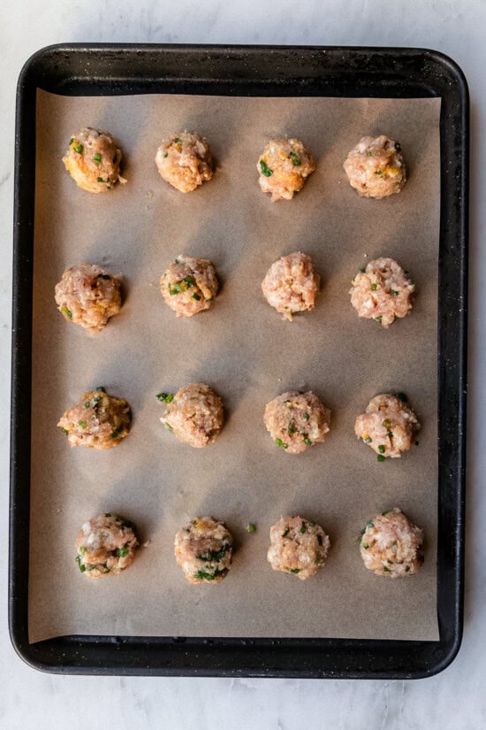 Asian Baked Chicken Meatballs