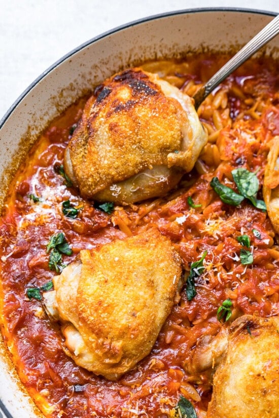 One Pot Chicken and Orzo