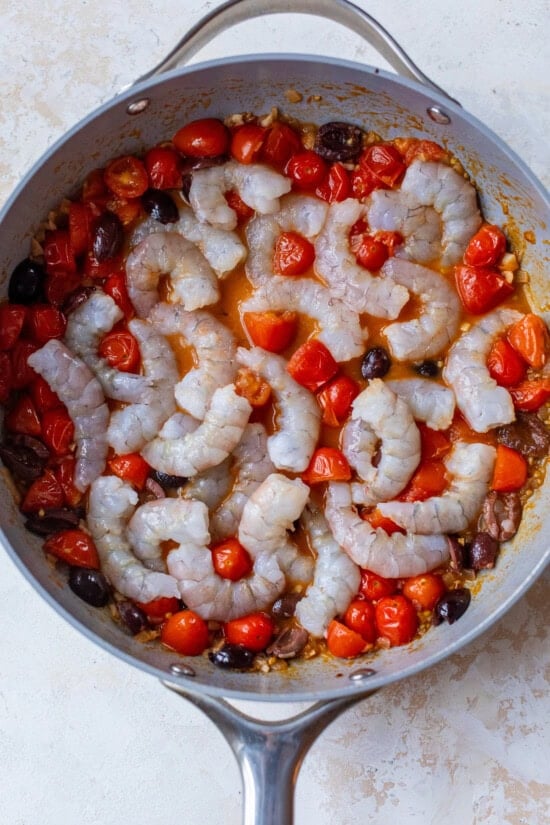 shrimp and tomatoes