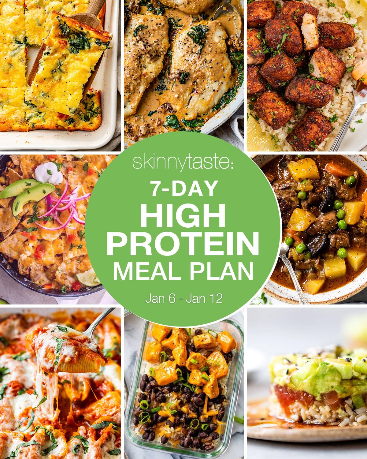 Meal plan images for the week