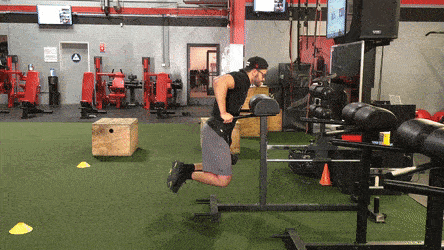 My favorite method for doing weighted dips includes a special belt (shown here).