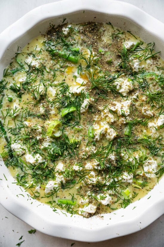 Spring Veggie Crustless Quiche