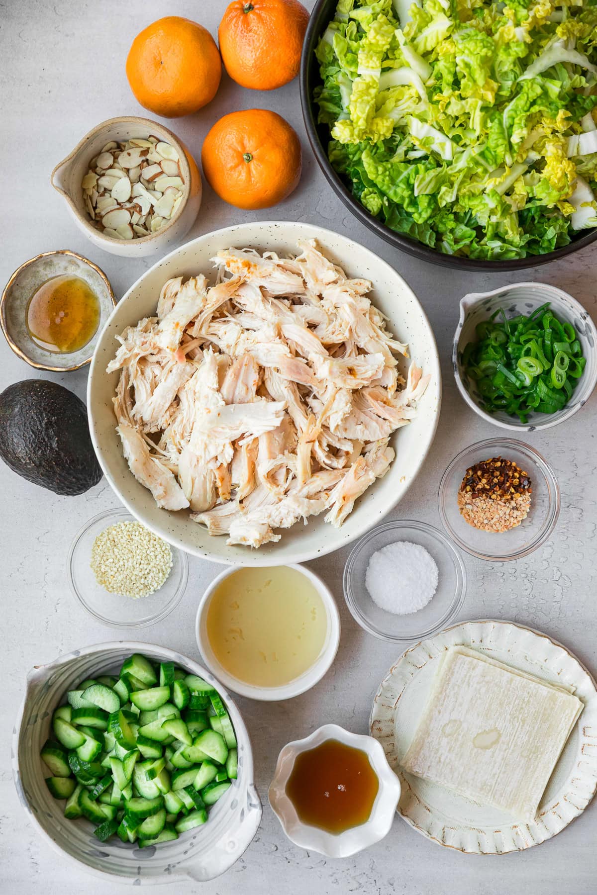 Asian Chicken Salad ingredients