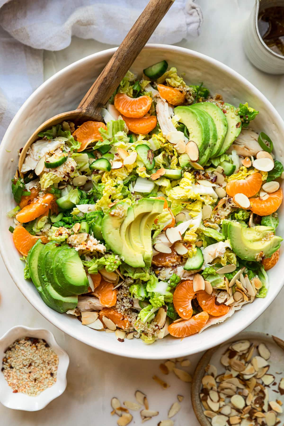 Asian Chicken Salad with Chili Crisp Dressing