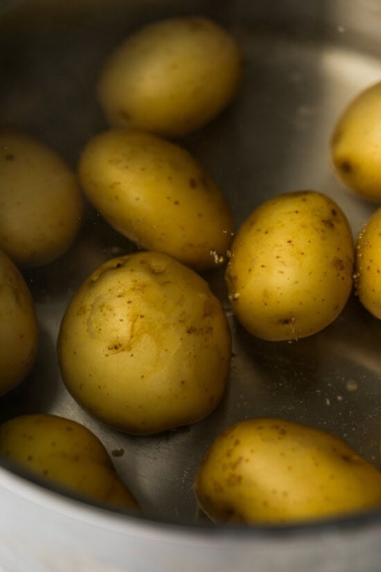 boil the potatoes