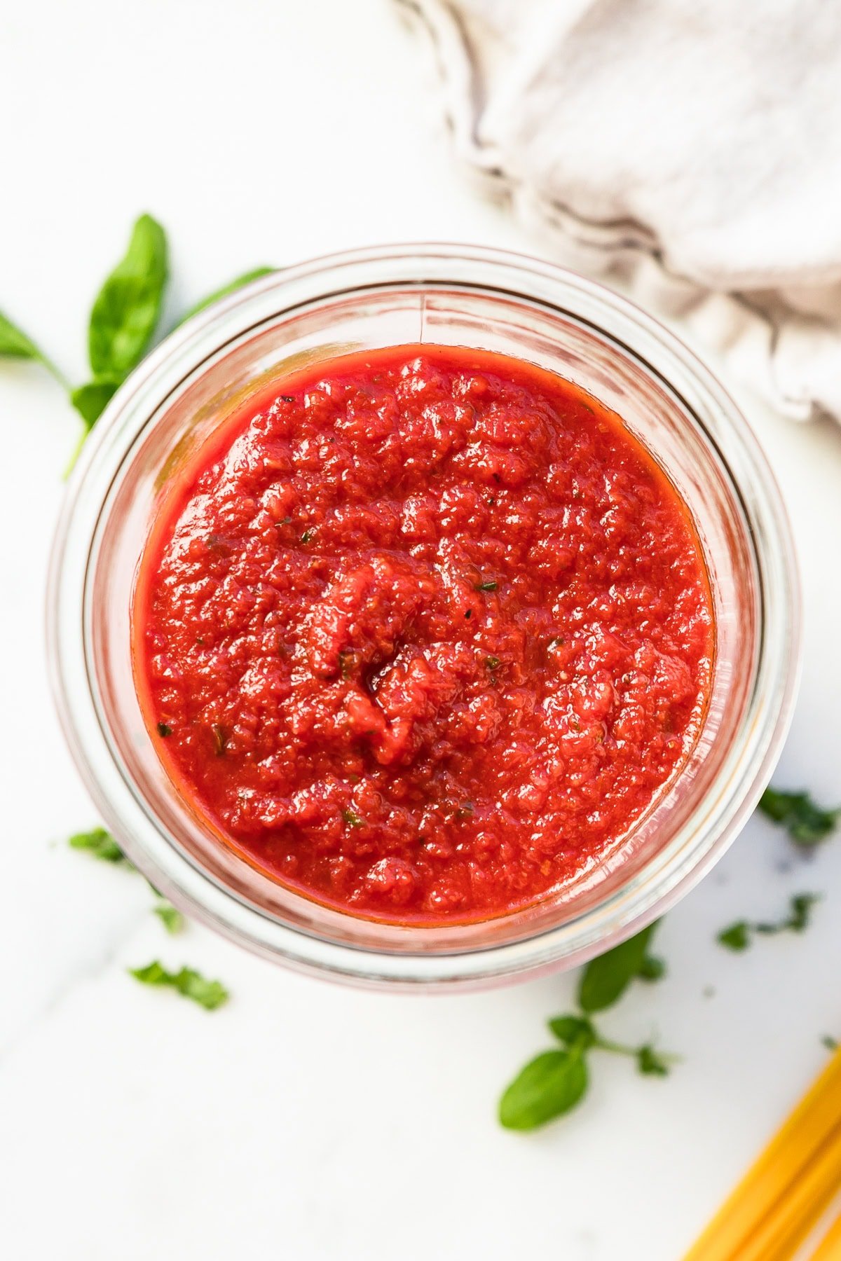 Marinara Sauce in a jar.
