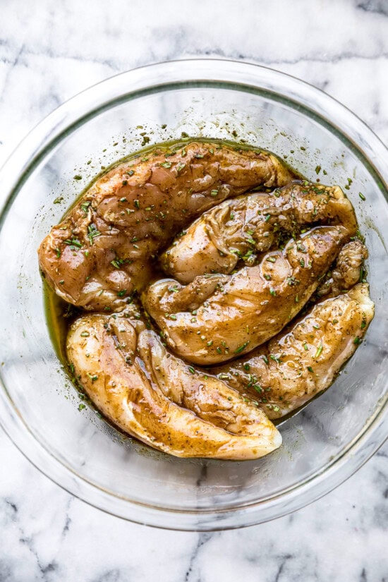 Chicken with balsamic marinade