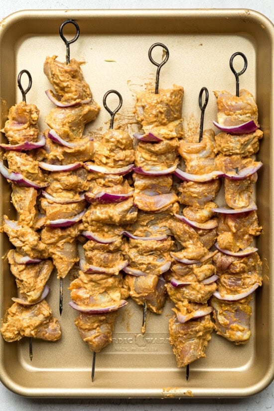 marinated chicken Kebabs