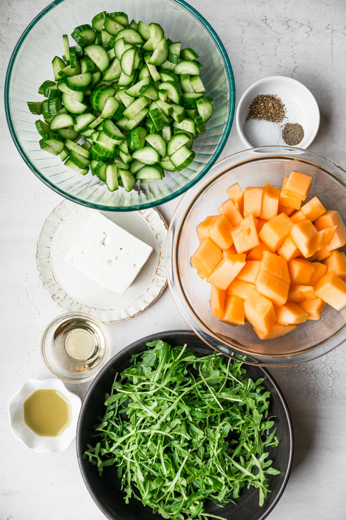 Cucumber Melon and Arugula
