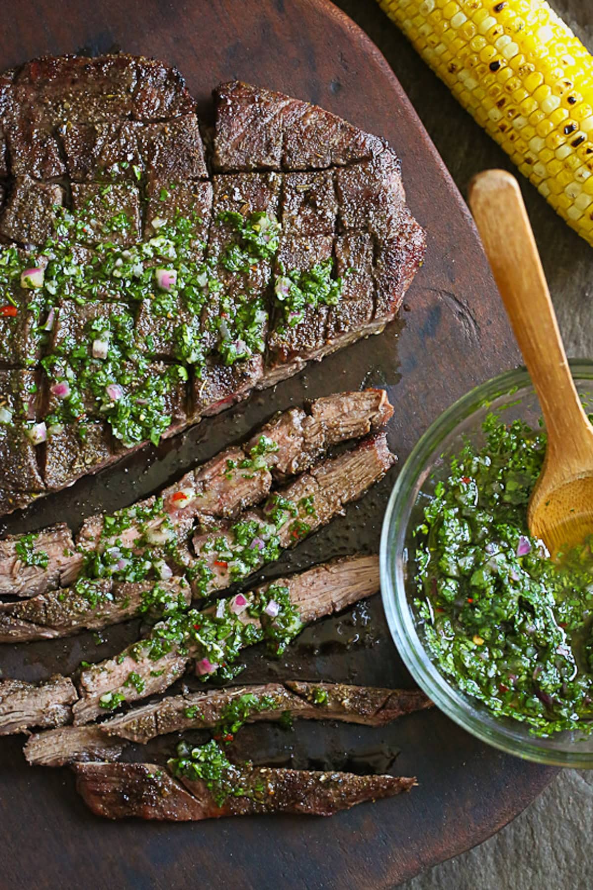 Grilled Flank Steak with Chimichurri