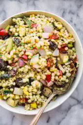 Mediterranean Couscous Salad with Grilled Vegetables