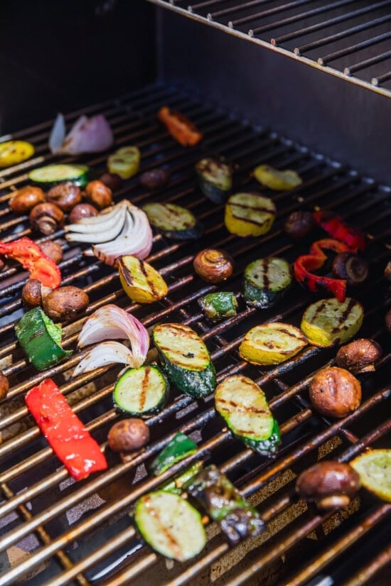 Grill the vegetables