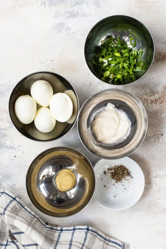 Low Calorie, Low Fat Egg Salad Ingredients