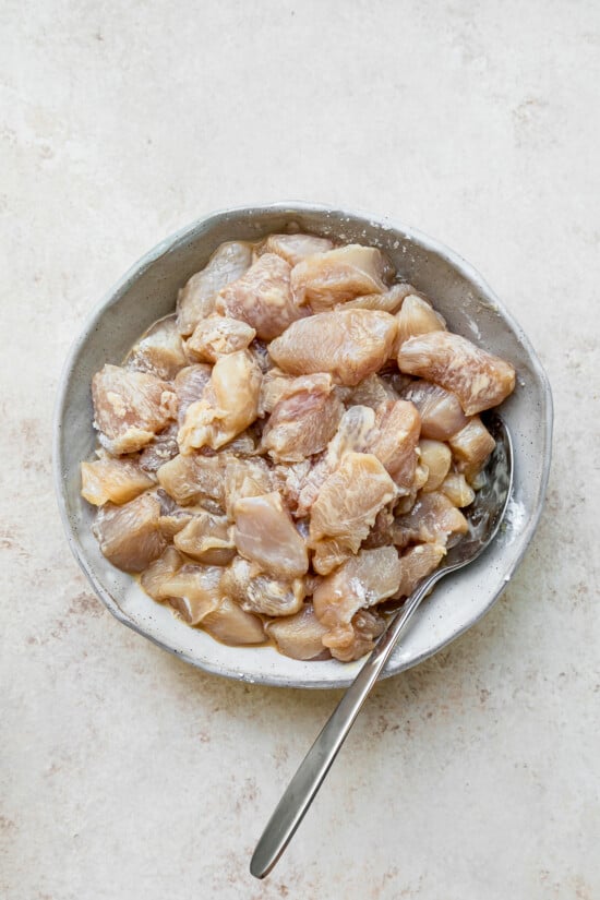 Chicken and cornstarch