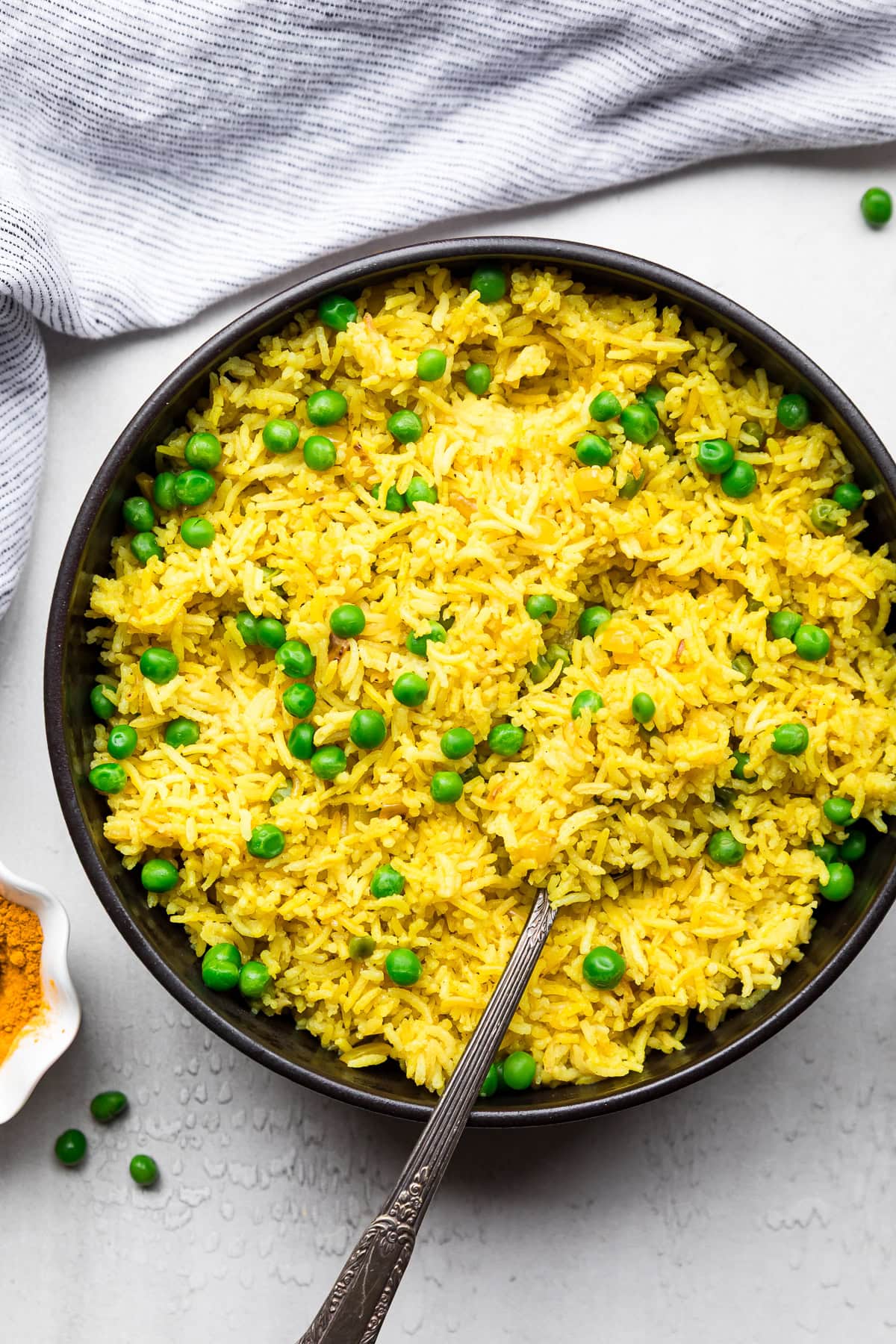 Turmeric Basmati Rice and Peas