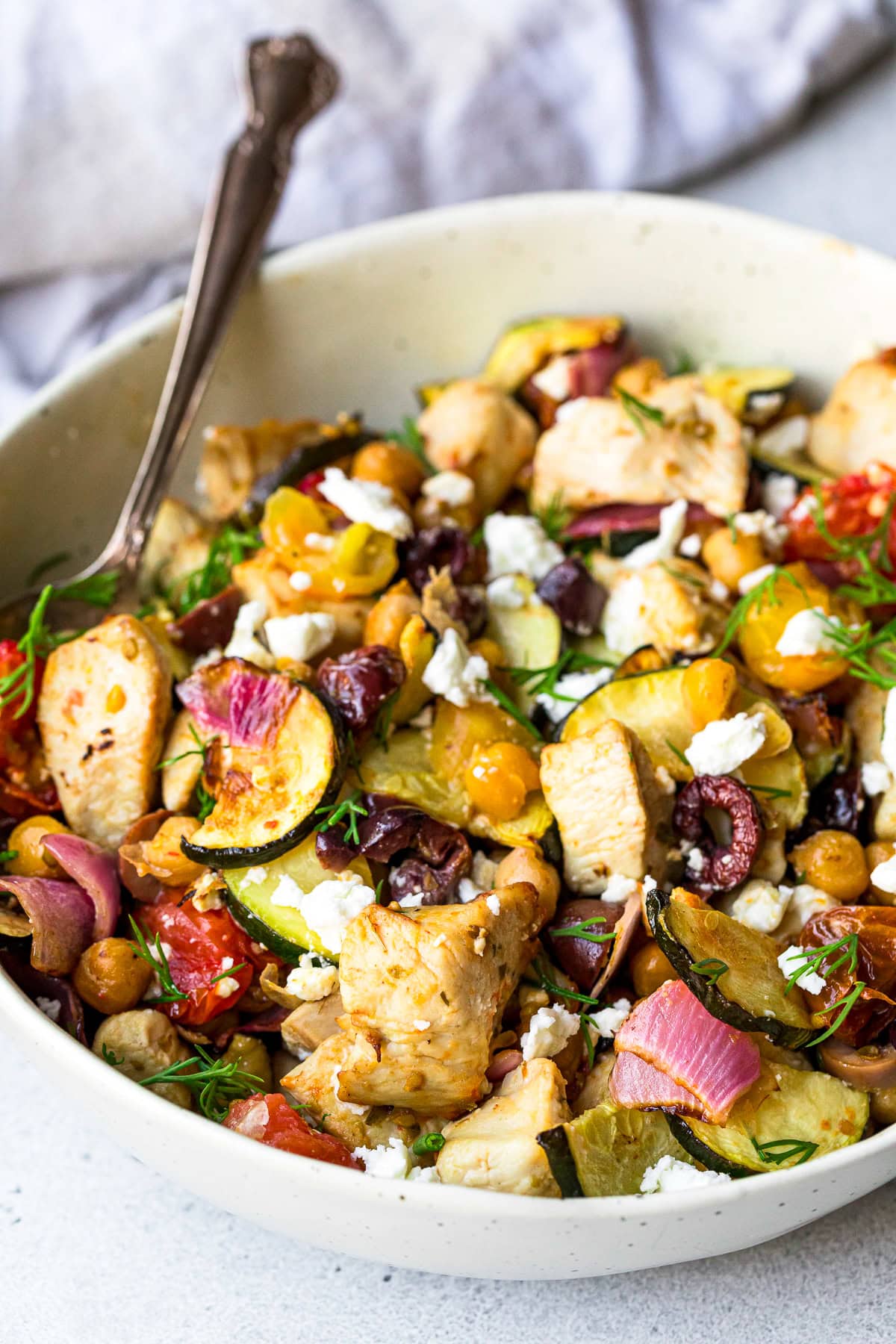 Air Fryer Greek Chicken Dinner