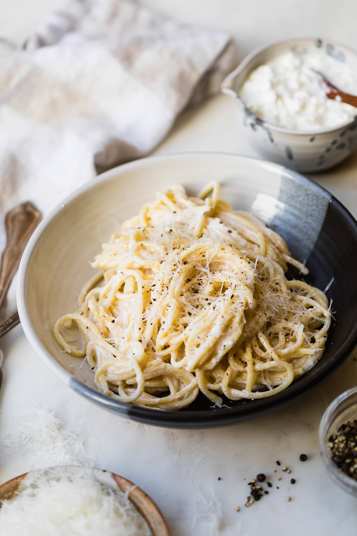 Cottage Cheese Cacio e Pepe