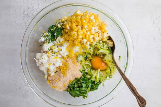 Crab and corn stuffing