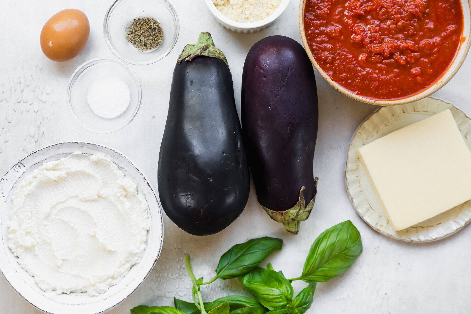 eggplant, ricotta, marinara