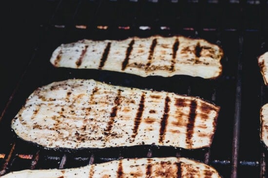 Grill the eggplant