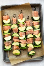 Miso Salmon Skewers