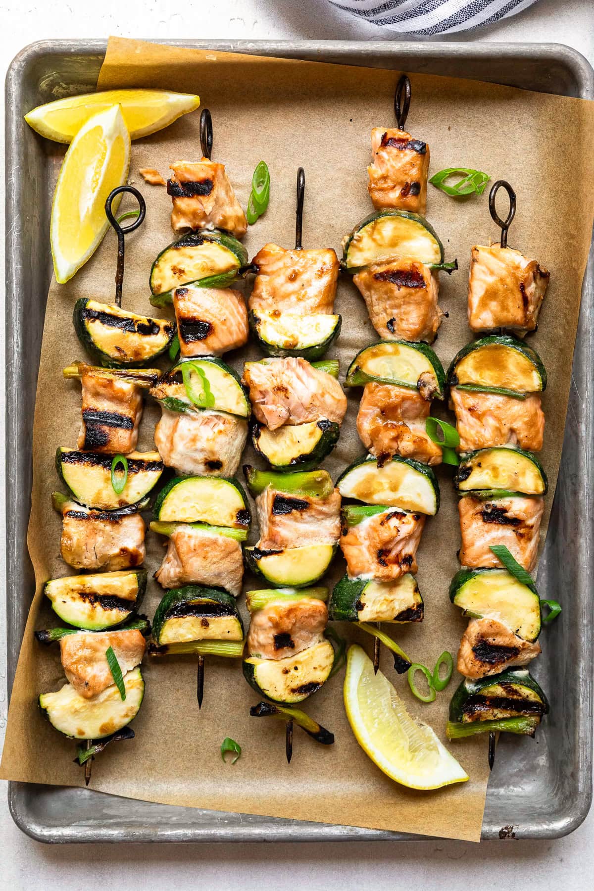 Grilled Miso Salmon Skewers