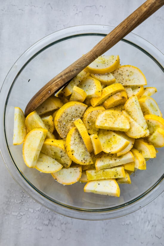 Yellow Squash in a bowl