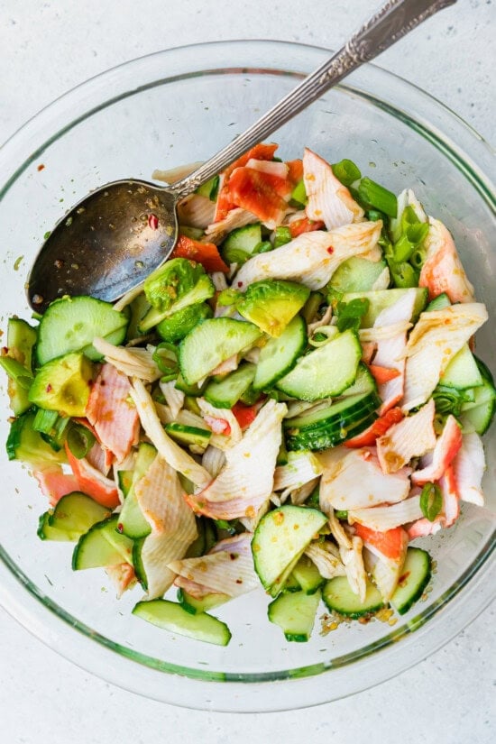 California Roll Cucumber Salad