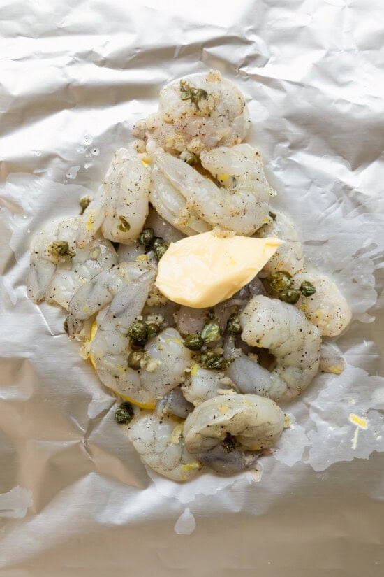 Shrimp Piccata Foil Packet ingredients
