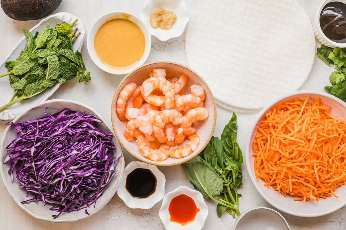 summer roll ingredients