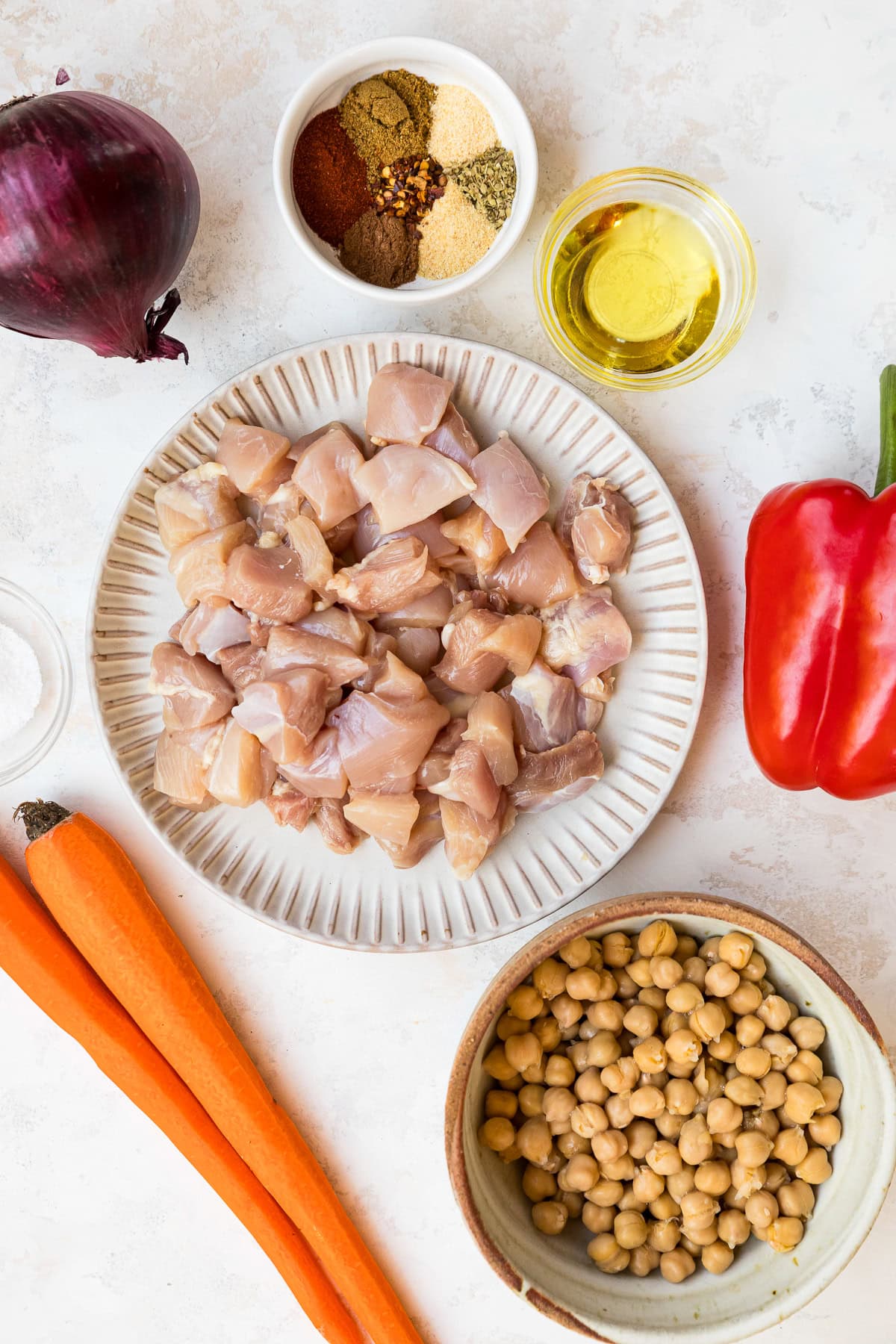 Chicken Shawarma ingredients