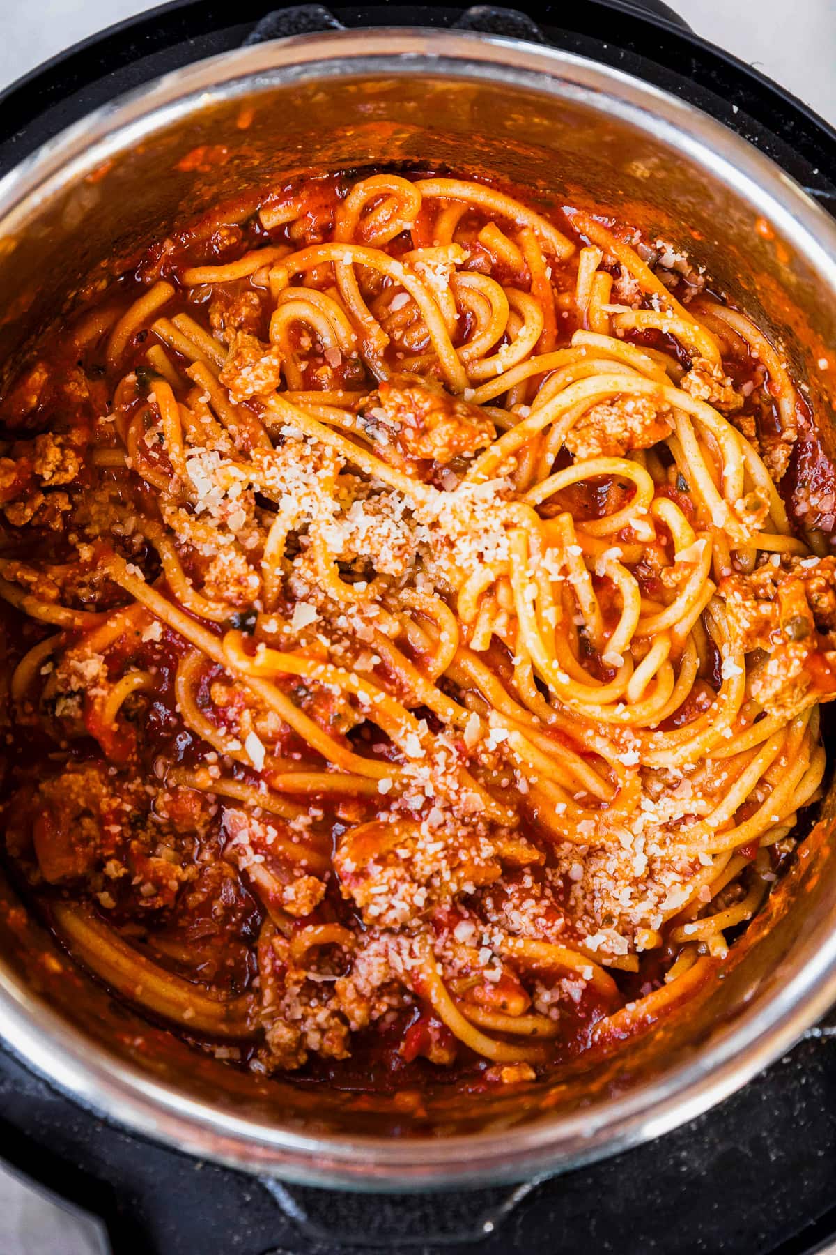 Instant Pot Spaghetti and Meat Sauce