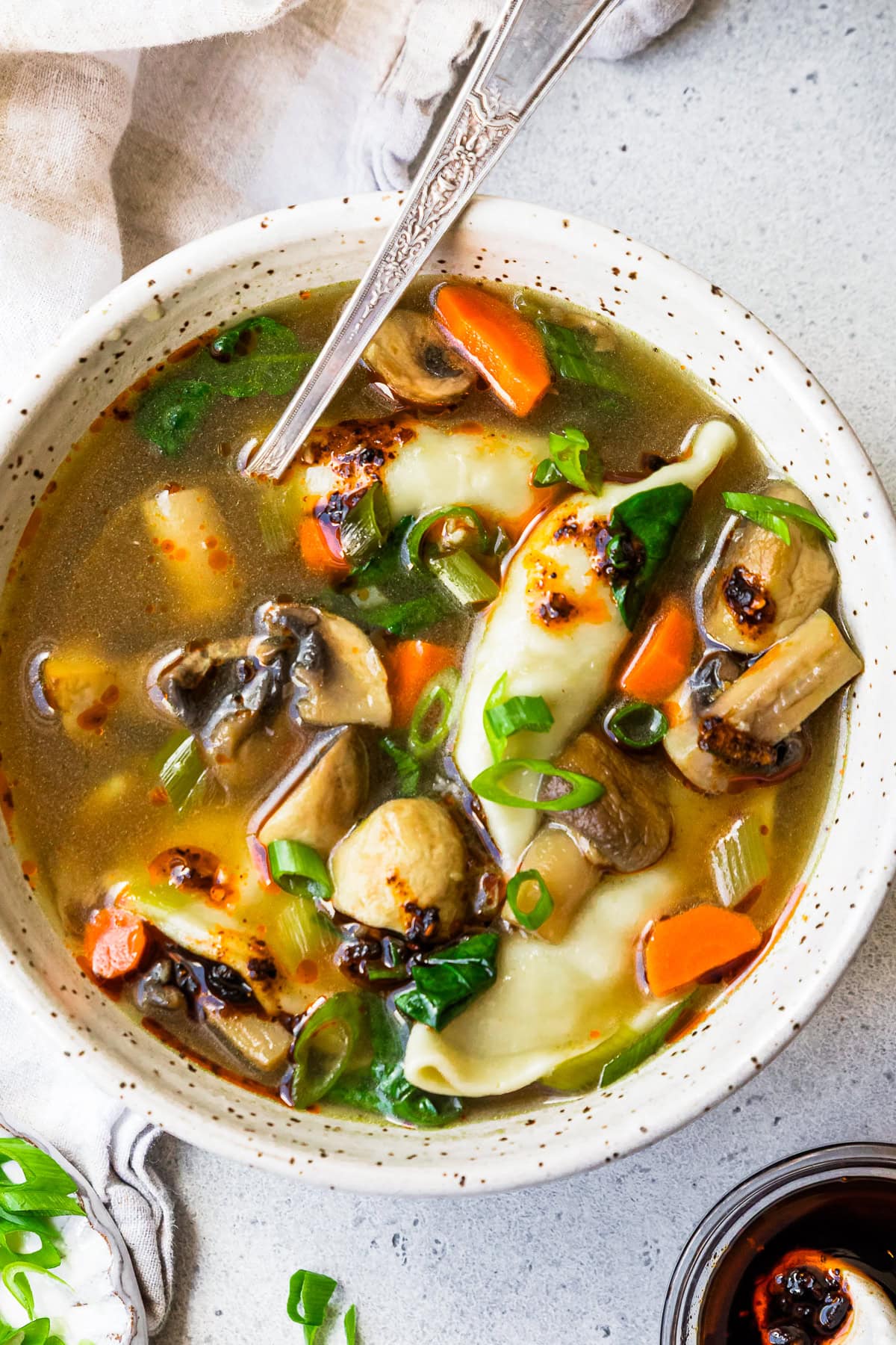 Frozen Potsticker Soup