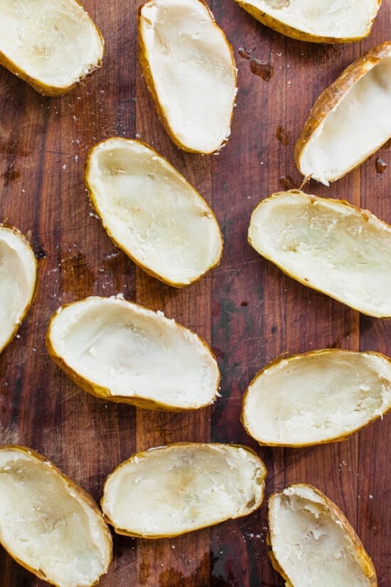 Scoop out the potato