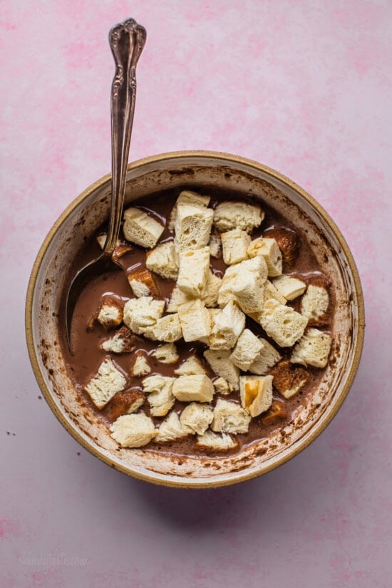 Chocolate Custard with Bread