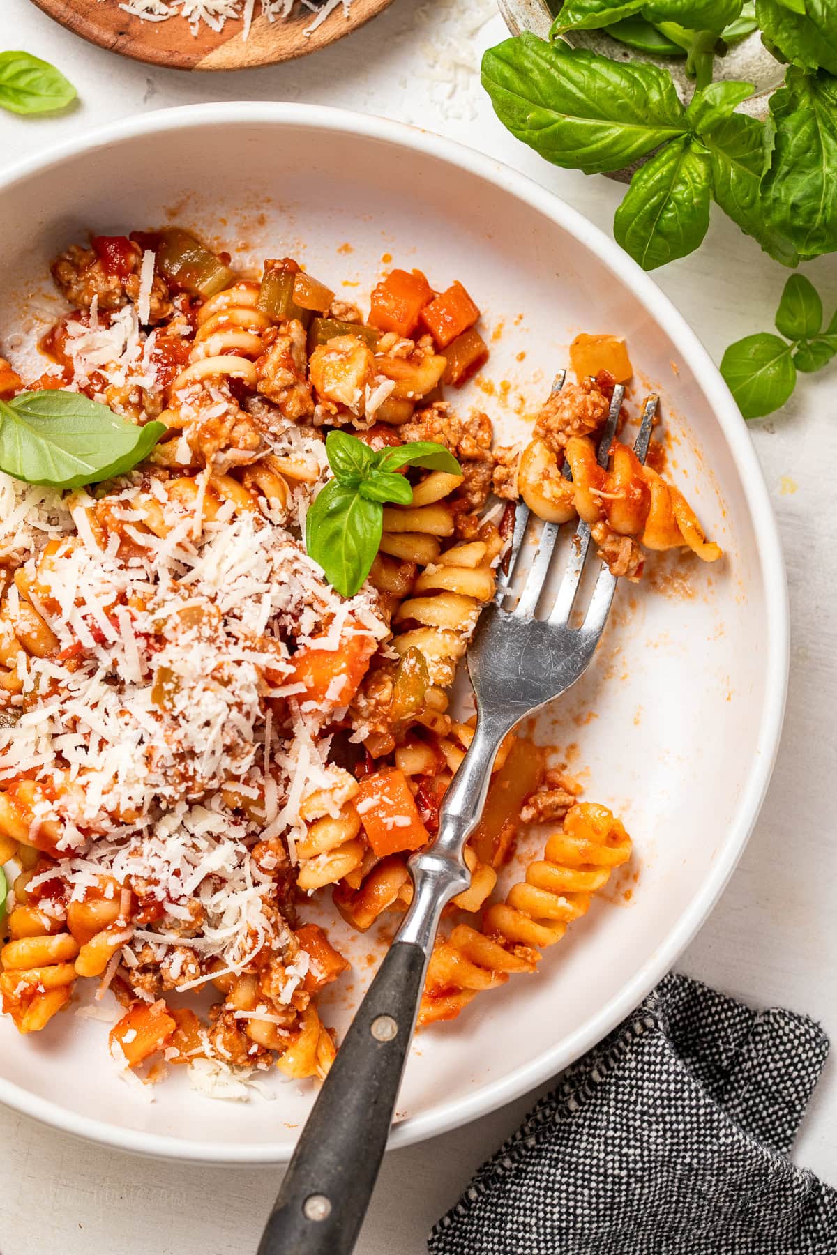 Turkey Bolognese Pasta
