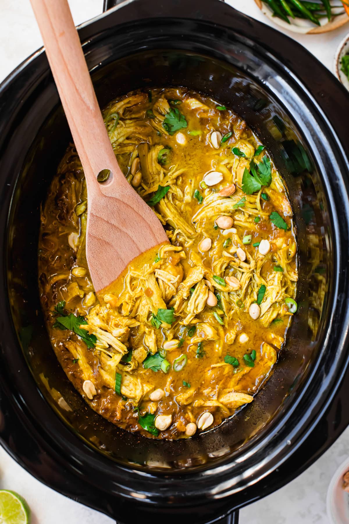 Slow Cooker Thai Inspired Peanut Chicken