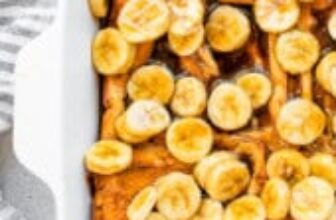Bananas Foster French Toast (Overnight)