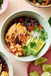 Chicken Taco Rice Bowls