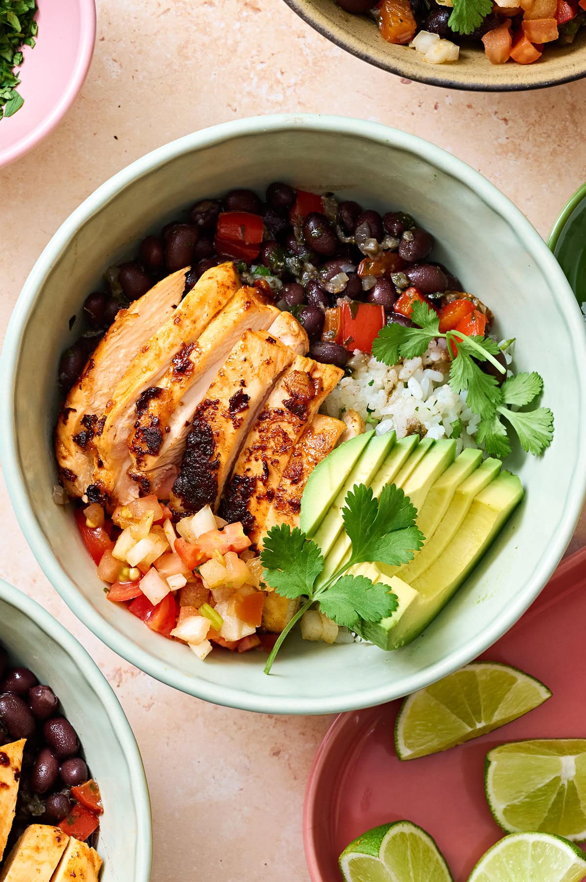 Chicken Taco Rice Bowls