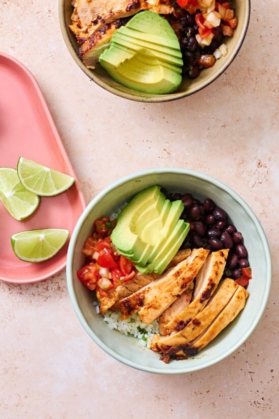 Chicken Taco Rice Bowls