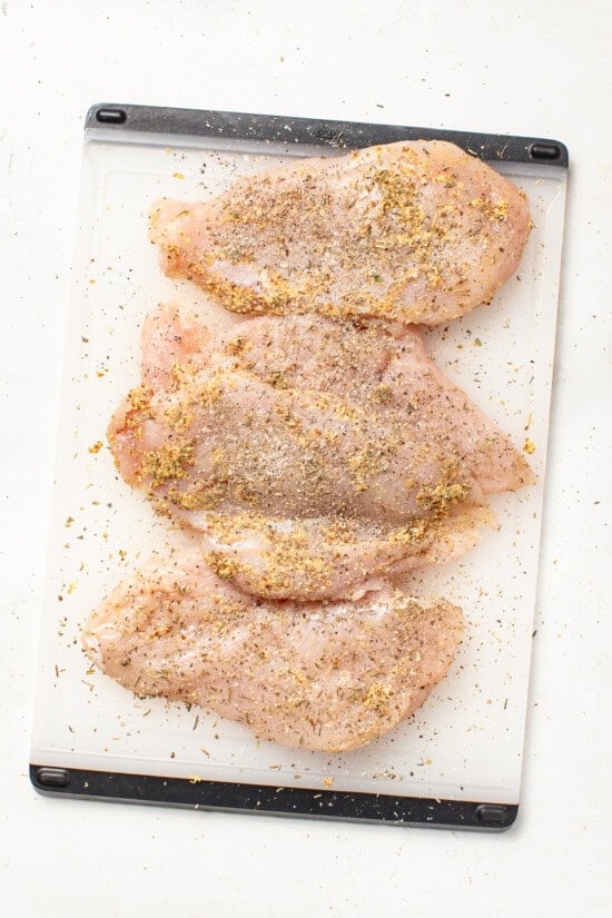 season chicken cutlets