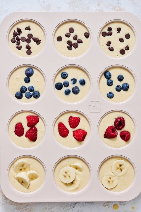 Pancake Muffins in tin