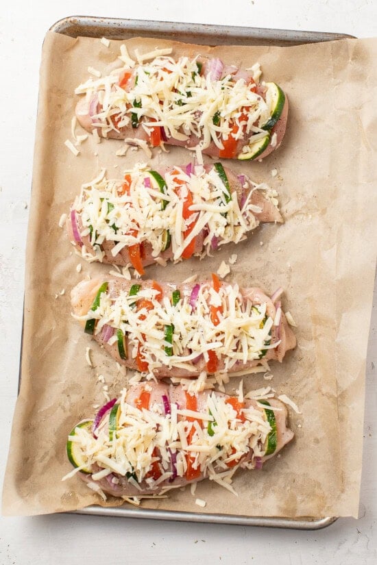 Hasselback Chicken Primavera