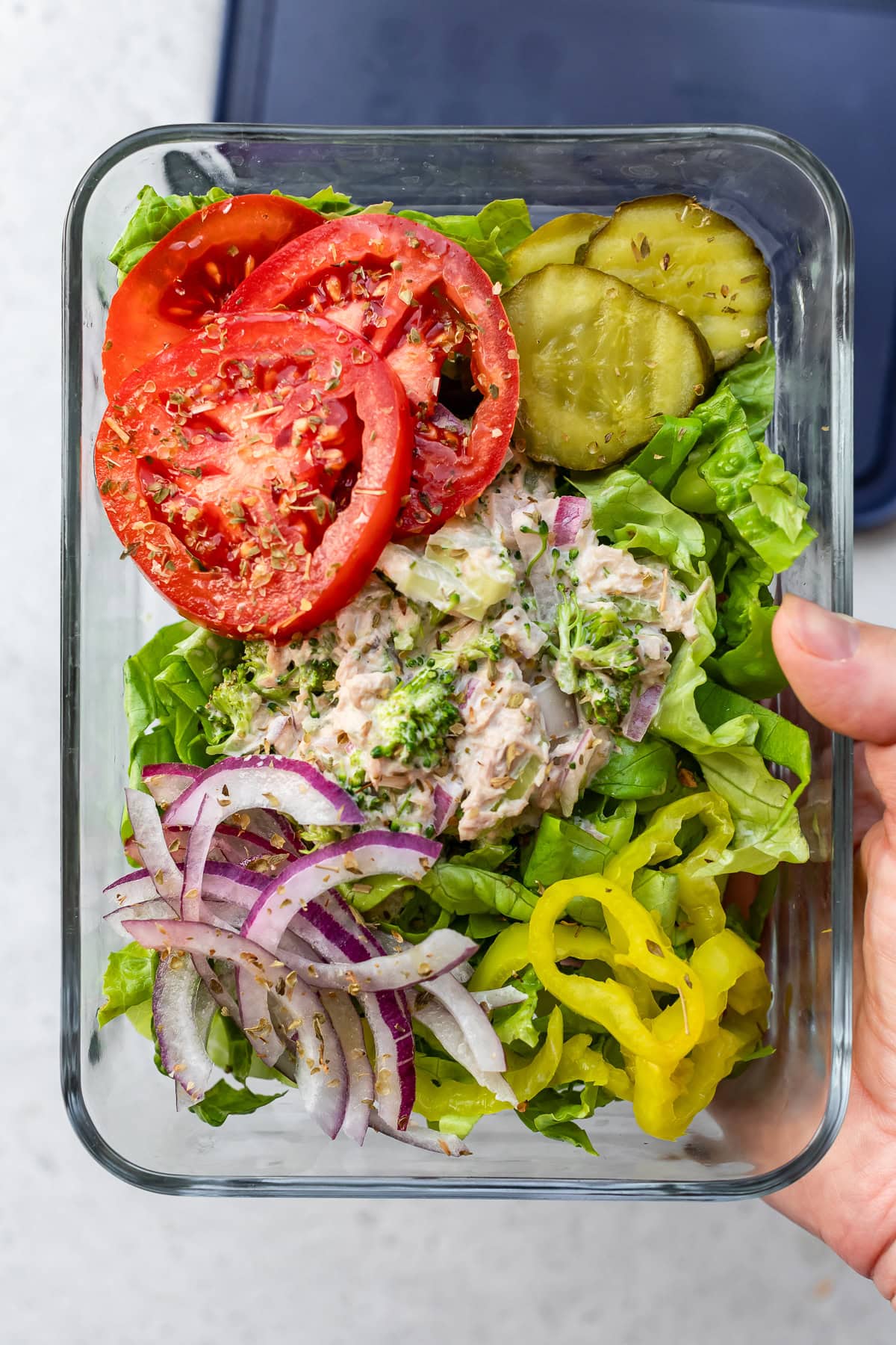 Tuna Sub in a Tub meal prep bowl