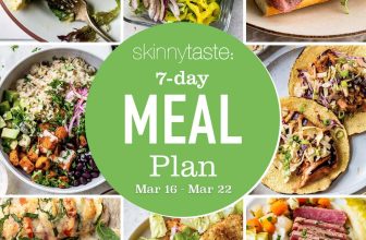 Free 7 Day Healthy Meal Plan (March 16-22)