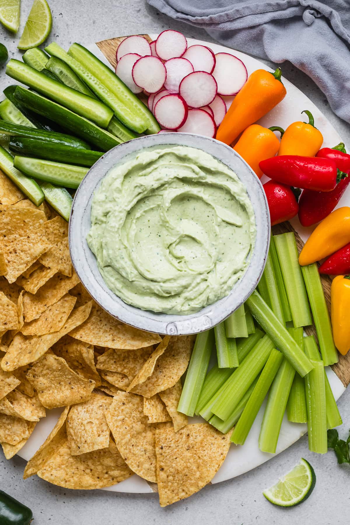 Whipped Avocado Cottage Cheese Dip