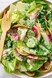 Green Goddess Caesar Salad with Chicken